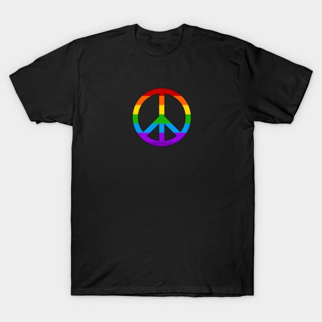 Retro Peace Symbol T-Shirt by SandraKC